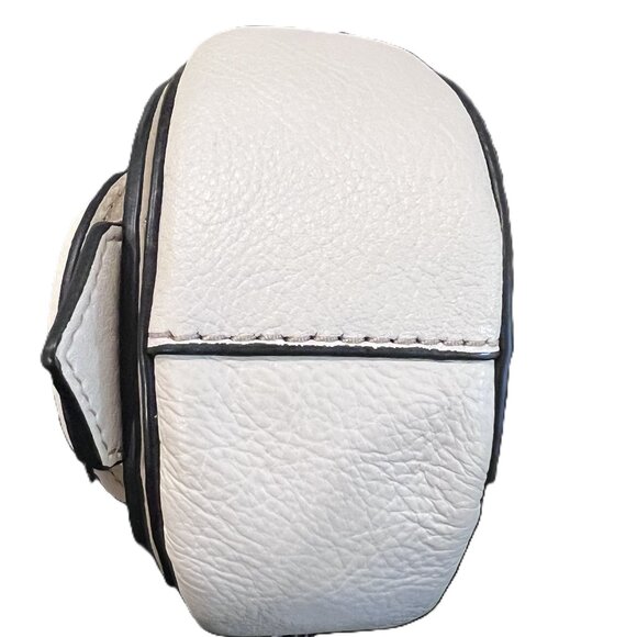 FOSSIL Harwell Mini Flap Crossbody Purse Bone Creme Bag Leather Adjustable Strap - Picture 6 of 8